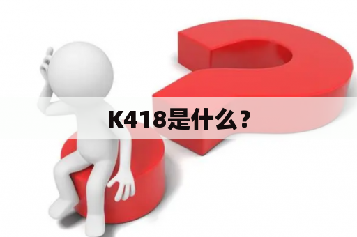 K418是什么？