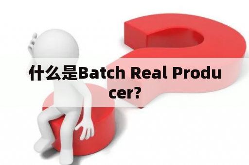 什么是Batch Real Producer?