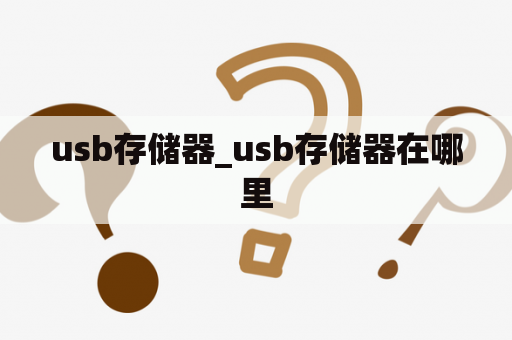 usb存储器_usb存储器在哪里