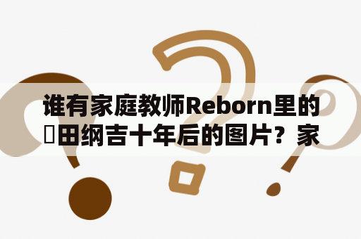 谁有家庭教师Reborn里的沢田纲吉十年后的图片？家庭教师REBORN大结局了没？