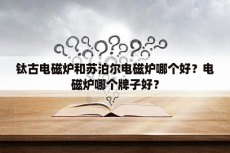 钛古电磁炉和苏泊尔电磁炉哪个好？电磁炉哪个牌子好？