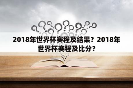 2018年世界杯赛程及结果？2018年世界杯赛程及比分？