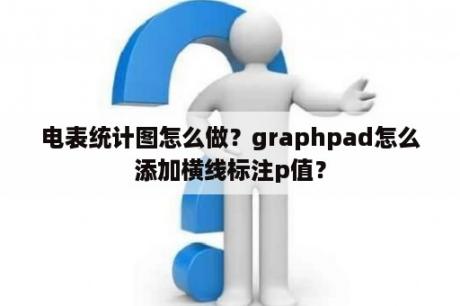 电表统计图怎么做？graphpad怎么添加横线标注p值？