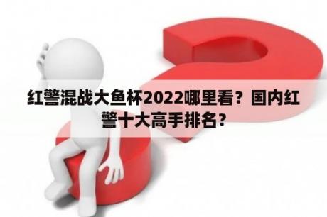 红警混战大鱼杯2022哪里看？国内红警十大高手排名？