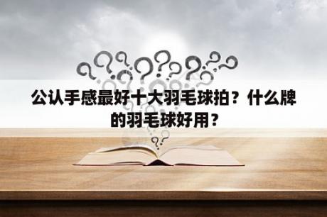 公认手感最好十大羽毛球拍？什么牌的羽毛球好用？