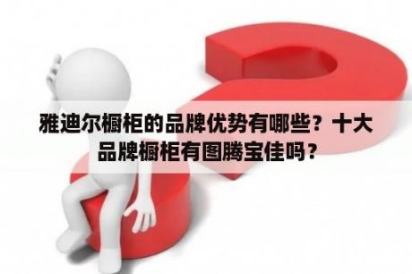 雅迪尔橱柜的品牌优势有哪些？十大品牌橱柜有图腾宝佳吗？