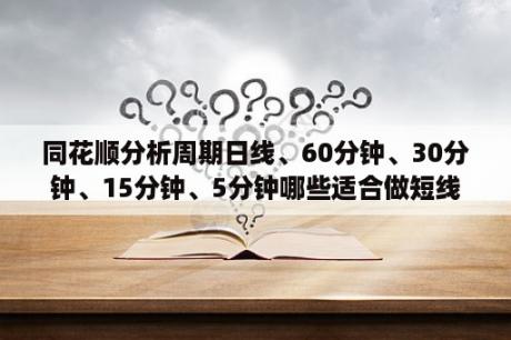 同花顺分析周期日线、60分钟、30分钟、15分钟、5分钟哪些适合做短线的分析？同花顺股票分析软件有哪些优势呢？