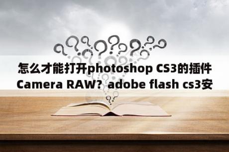 怎么才能打开photoshop CS3的插件Camera RAW？adobe flash cs3安装教程？