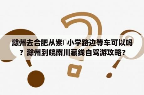 滁州去合肥从紫嶶小学路边等车可以吗？滁州到皖南川藏线自驾游攻略？