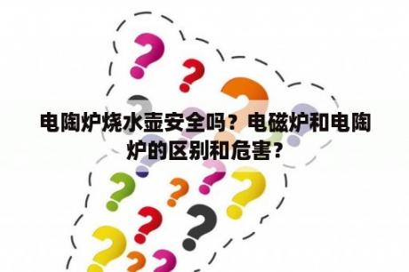 电陶炉烧水壶安全吗？电磁炉和电陶炉的区别和危害？