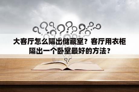 大客厅怎么隔出储藏室？客厅用衣柜隔出一个卧室最好的方法？