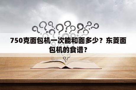 750克面包机一次能和面多少？东菱面包机的食谱？