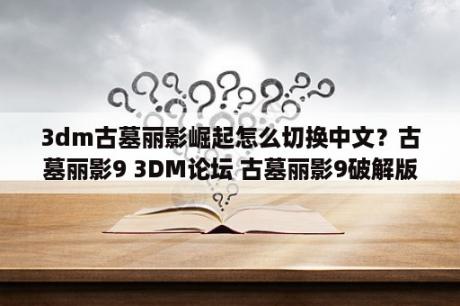 3dm古墓丽影崛起怎么切换中文？古墓丽影9 3DM论坛 古墓丽影9破解版下载 古墓丽影9攻略秘