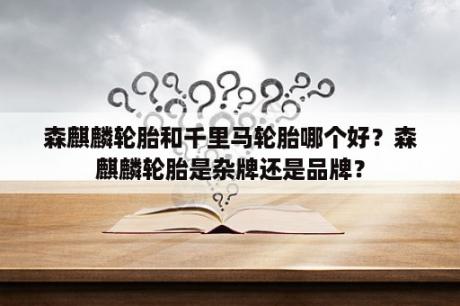 森麒麟轮胎和千里马轮胎哪个好？森麒麟轮胎是杂牌还是品牌？