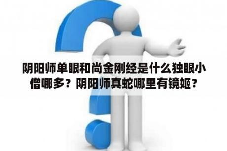 阴阳师单眼和尚金刚经是什么独眼小僧哪多？阴阳师真蛇哪里有镜姬？