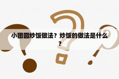 小团圆炒饭做法？炒饭的做法是什么？