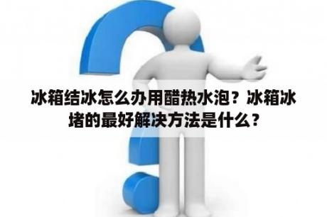 冰箱结冰怎么办用醋热水泡？冰箱冰堵的最好解决方法是什么？