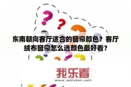 东南朝向客厅适合的窗帘颜色？客厅绒布窗帘怎么选颜色最好看？