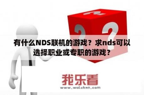 有什么NDS联机的游戏？求nds可以选择职业或专职的游戏？