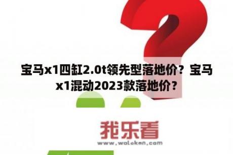 宝马x1四缸2.0t领先型落地价？宝马x1混动2023款落地价？