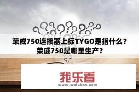 荣威750连接器上标TYGO是指什么？荣威750是哪里生产？