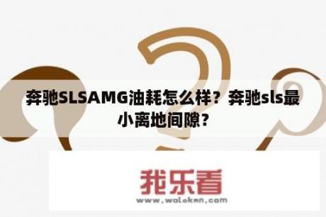 奔驰SLSAMG油耗怎么样？奔驰sls最小离地间隙？