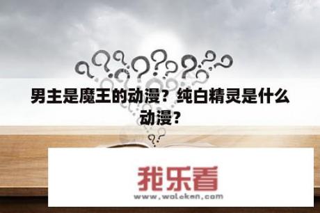 男主是魔王的动漫？纯白精灵是什么动漫？