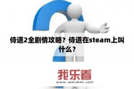 侍道2全剧情攻略？侍道在steam上叫什么？