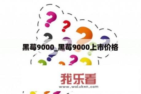 黑莓9000_黑莓9000上市价格