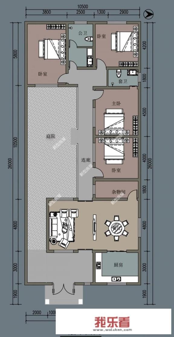 倒宅怎么建房好看？农村25米长8米宽土地怎么设计房子比较合理？