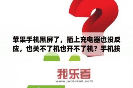 苹果手机黑屏了，插上充电器也没反应，也关不了机也开不了机？手机按开机键会出现彩色条纹，而且开不了机，请问是什么原因？