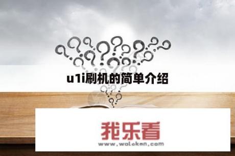 u1i刷机的简单介绍