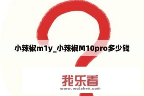 小辣椒m1y_小辣椒M10pro多少钱