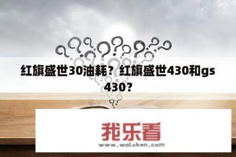 红旗盛世30油耗？红旗盛世430和gs430？