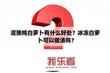 泥鳅炖白萝卜有什么好处？冰冻白萝卜可以做汤吗？