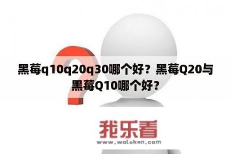 黑莓q10q20q30哪个好？黑莓Q20与黑莓Q10哪个好？