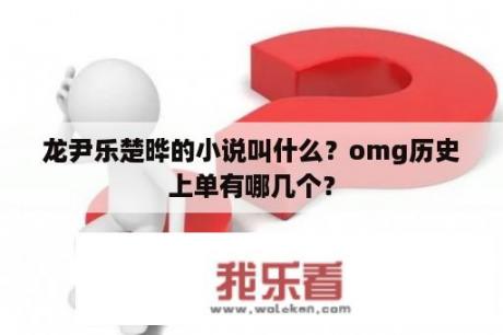 龙尹乐楚晔的小说叫什么？omg历史上单有哪几个？