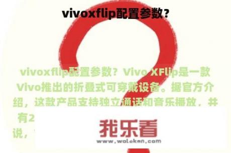 vivoxflip配置参数？