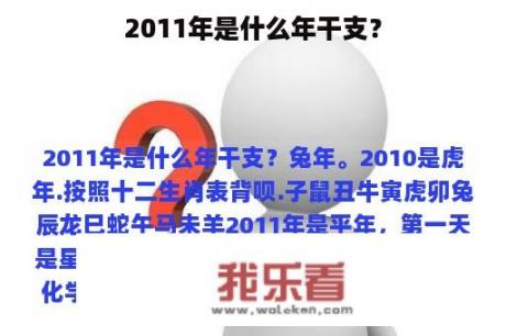 2011年是什么年干支？