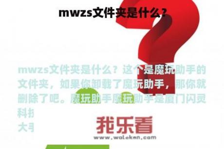 mwzs文件夹是什么？