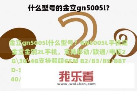 什么型号的金立gn5005l？