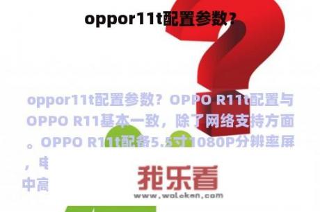 oppor11t配置参数？