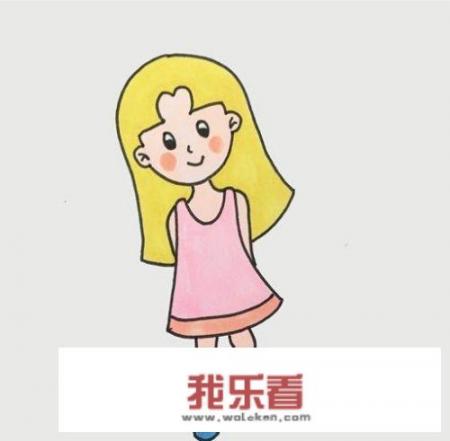 可爱的小女孩简笔画怎么画