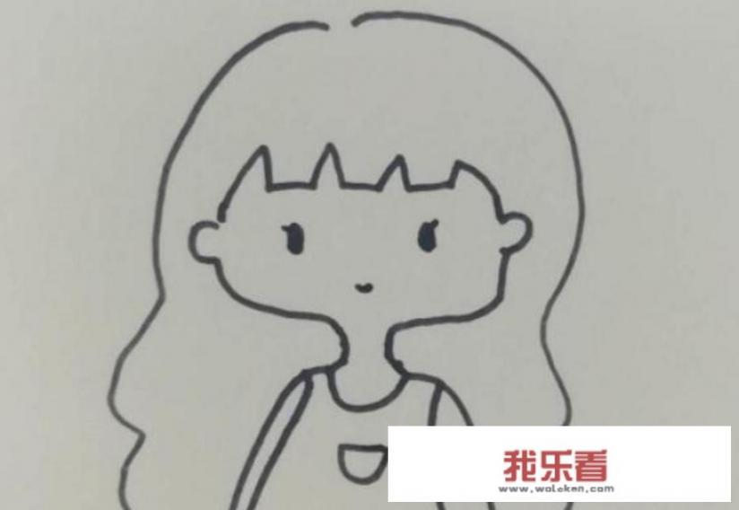 可爱的小女孩简笔画怎么画