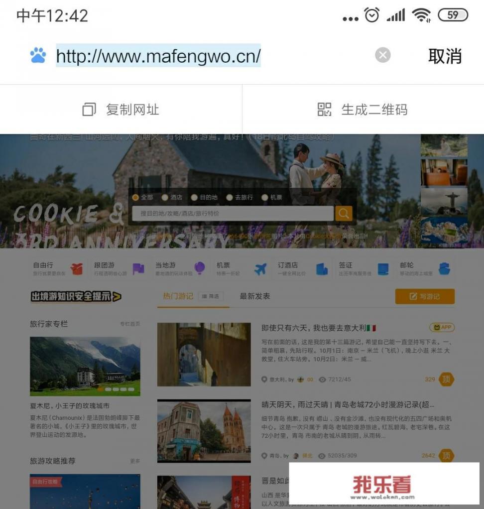 马蜂窝的主营业务？
