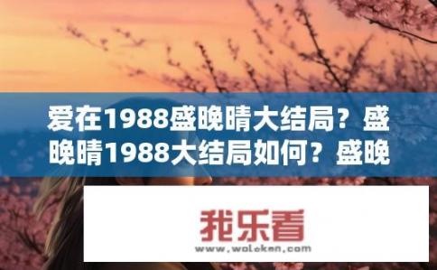 爱在1988盛晚晴大结局？盛晚晴1988大结局如何？盛晚晴1988结局有何隐情与转折？