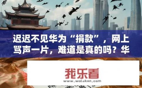 迟迟不见华为“捐款”，网上骂声一片，难道是真的吗？华为捐款延迟？真相大白，网上的谩骂背后是误解还是事实真伪?