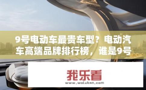 9号电动车最贵车型？电动汽车高端品牌排行榜，谁是9号电动车最贵车型？