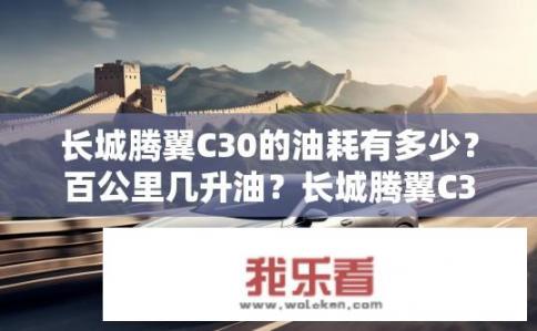 长城腾翼C30的油耗有多少？百公里几升油？长城腾翼C30的综合油耗大约在6L-7L/100km之间。