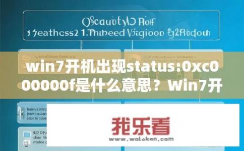 win7开机出现status:0xc000000f是什么意思？Win7开机显示Status: 0xc000000F是什么原因及解决方法?